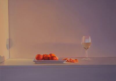 Weisswein mit Mandarinen, 2023, 60x80