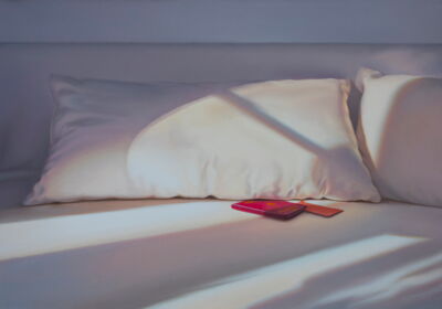 Abend mit rotem Pass, 2021, 70x100