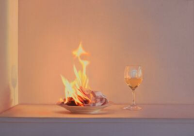 Abend in Sellin V, 2023, 60x80