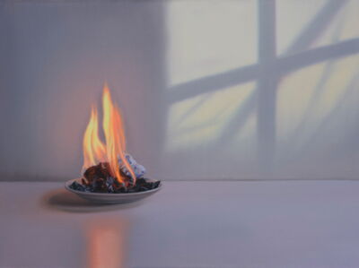 Burn after Reading, 60x80, 2022