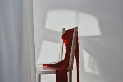 Chair with Red I, 2014, 100x140