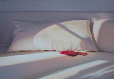 Abend mit rotem Pass, 2021, 70x100