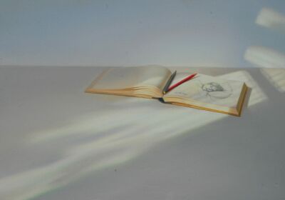 Skizzenbuch mit Kind, 2019, 50x70