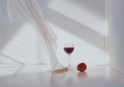 Wein mit Apfel, 2018, 50x70