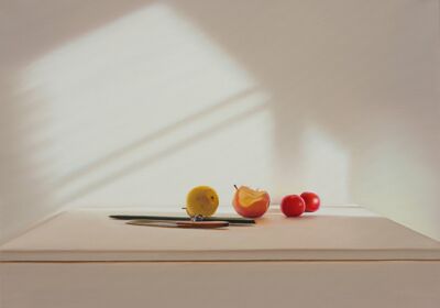 Four Fruit with Knife Sharpener, 2020, 60x80