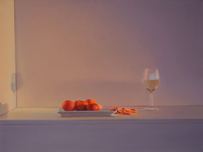 Weisswein mit Mandarinen, 2023, 60x80